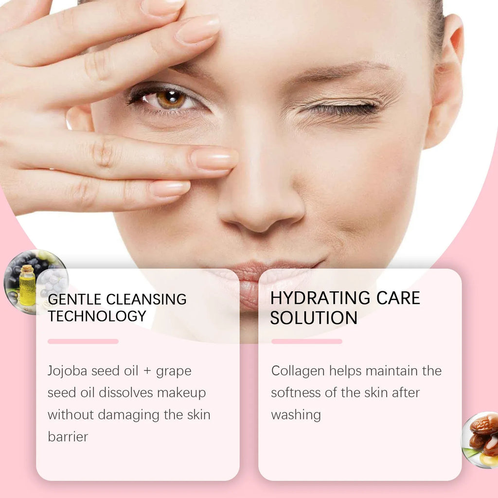 Collagen Cleansing Oil bottle 100ml with daily mild formula