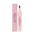 Fine-tip freckle pen for makeup, shown in dark brown and light brown colour options.