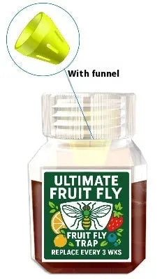 Bottle of SK003 fruit fly bait liquid attractant for trap systems