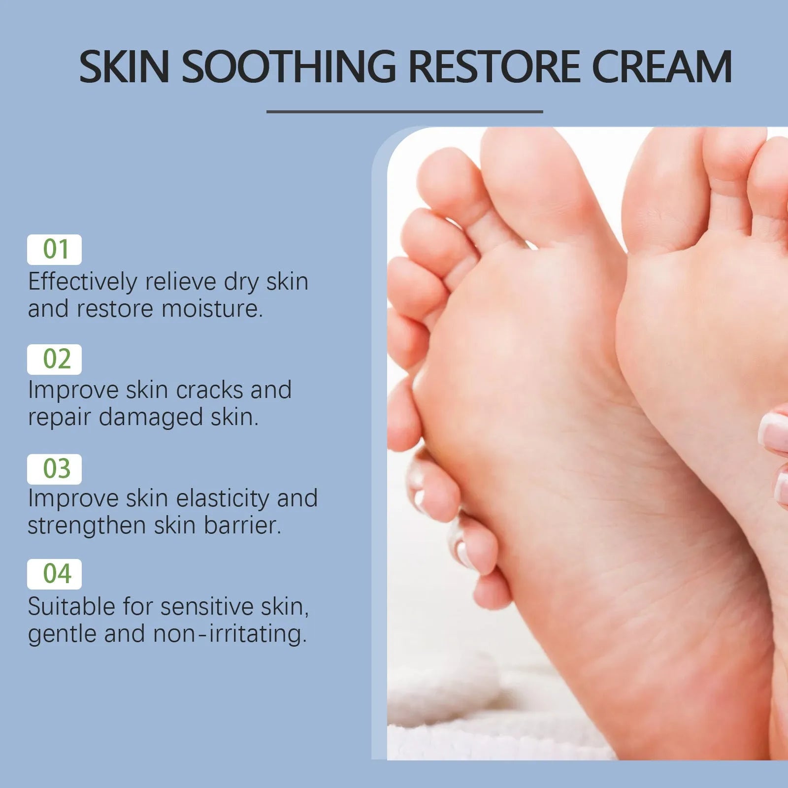 20g tube of body and neck cream with botanical extracts including tea tree oil and mint leaf