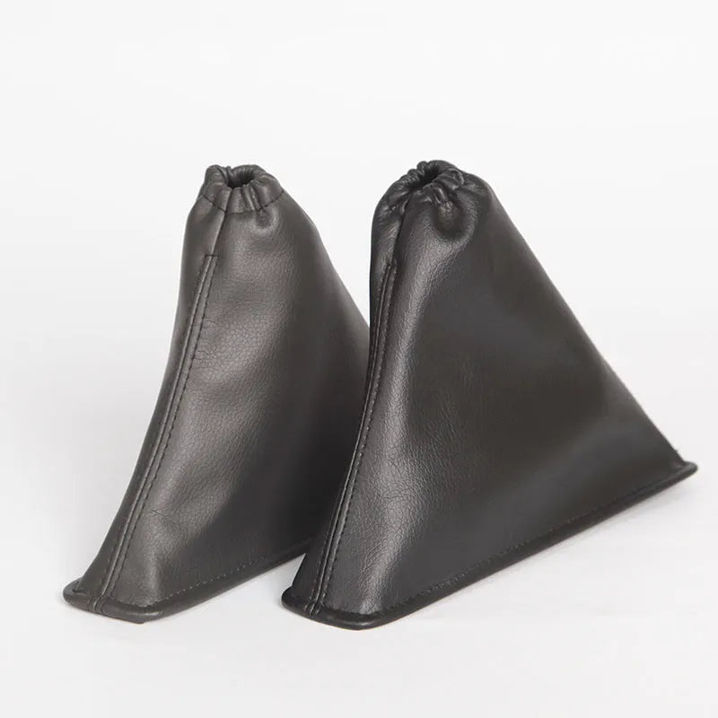 Black leather shift lever dust cover for Toyota Corolla car gear lever protection