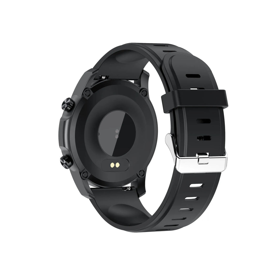 Youth2 body temperature smart bracelet in black or grey with a 1.3-inch touchscreen display.