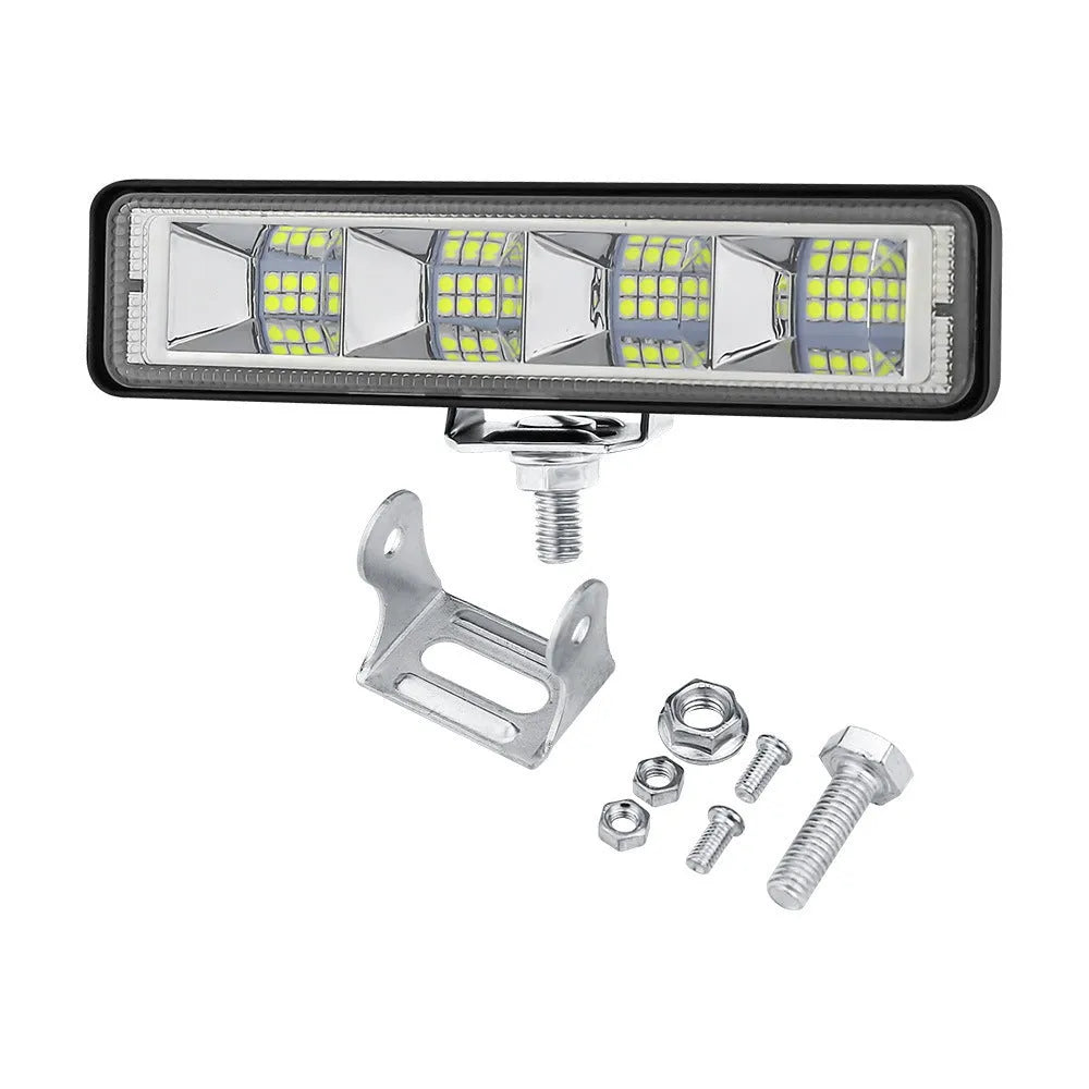 Four white aluminium LED work lights for car and truck modification