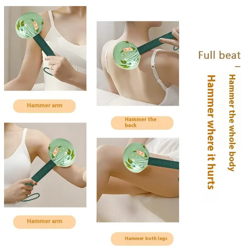 Argy wormwood massage hammer in five colours with 26cm and 31cm length options