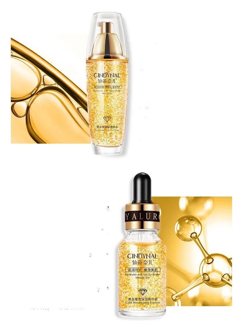 24k Gold Pet Skin Care Kit with facial care set for dogs and cats, 100ml 50g 15ml volumes