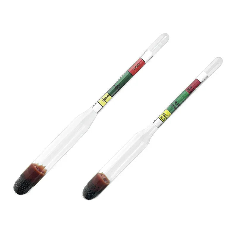 Glass electrohydraulic hydrometer for automobile battery electrolyte density testing