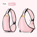 Adjustable cloth baby waist stool carrier in grey colour supporting child