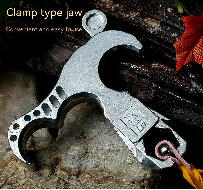 Alloy release aid with two-axis harpoon clip for crossbow and archery use