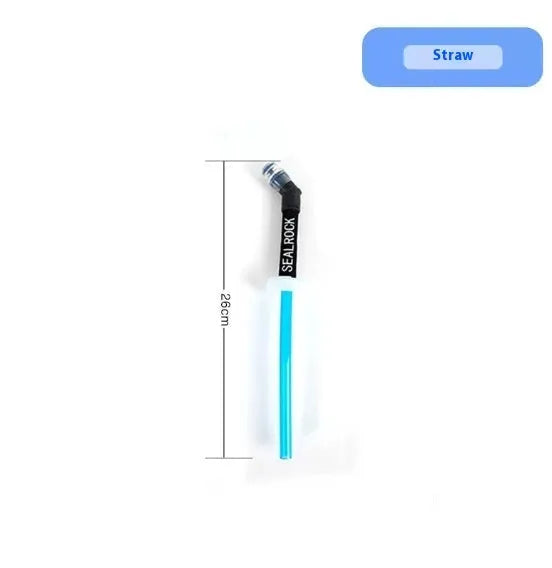 A portable plastic drinking straw with a suction tube for outdoor mountain climbing and biking.