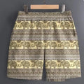 Men's polyester casual shorts in camouflage pattern, available in sizes S to 5XL.