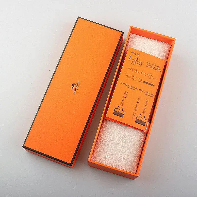 Stainless steel ballpoint pen with 0.5mm tip for business and office writing applications