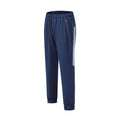 Men's black running trousers with mid waist and full length for exercise