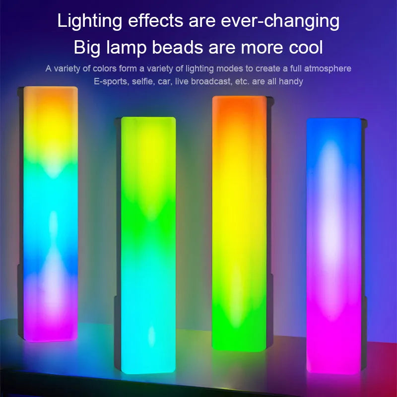 3D RGB table top ambiance lamp with colourful music voice-activated rhythm lighting