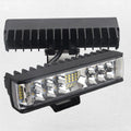 Black aluminium 7-inch 60W LED strip work light with straight line shape.