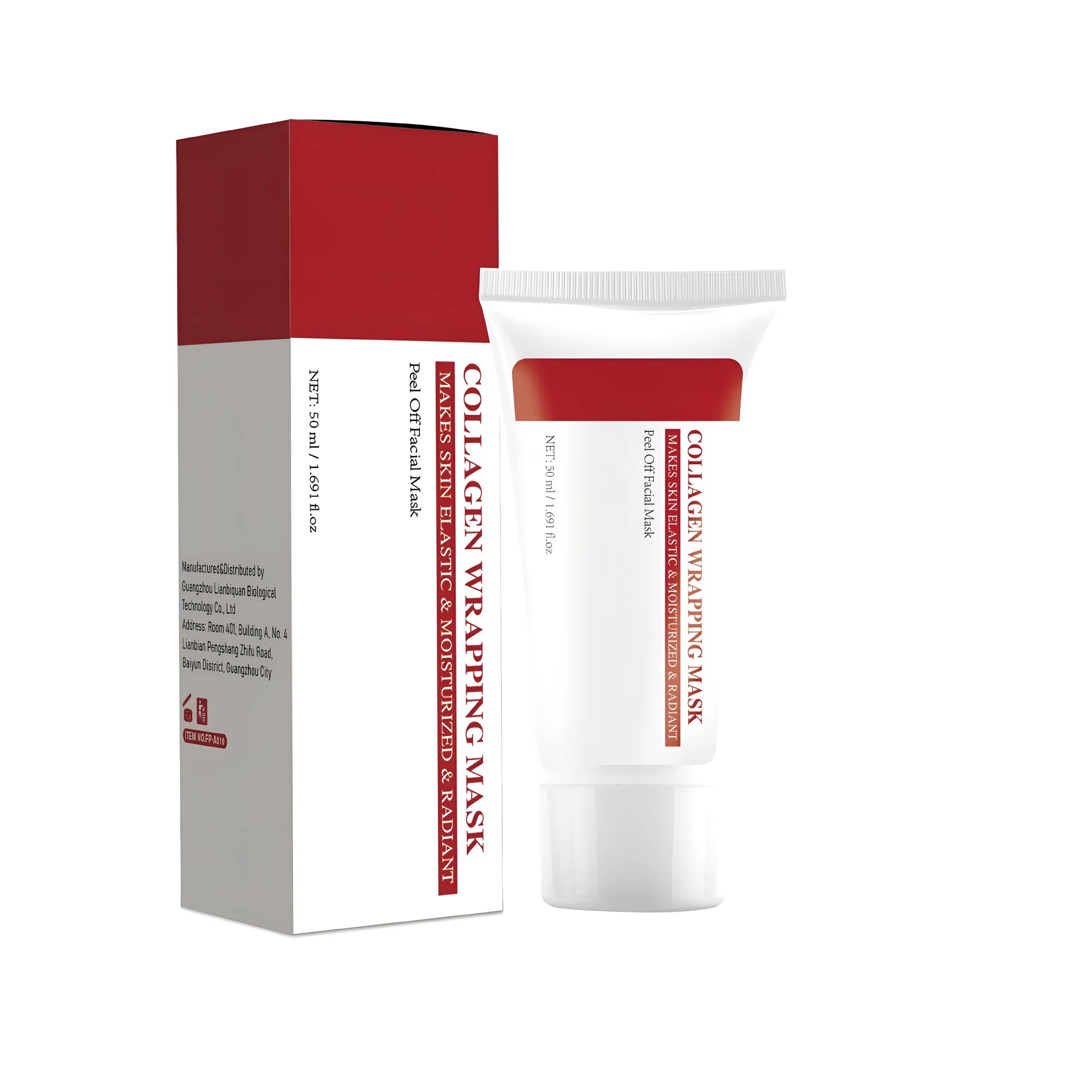 Hydrolyzed collagen hydrating face mask with 50ml serum in standard sheet mask size