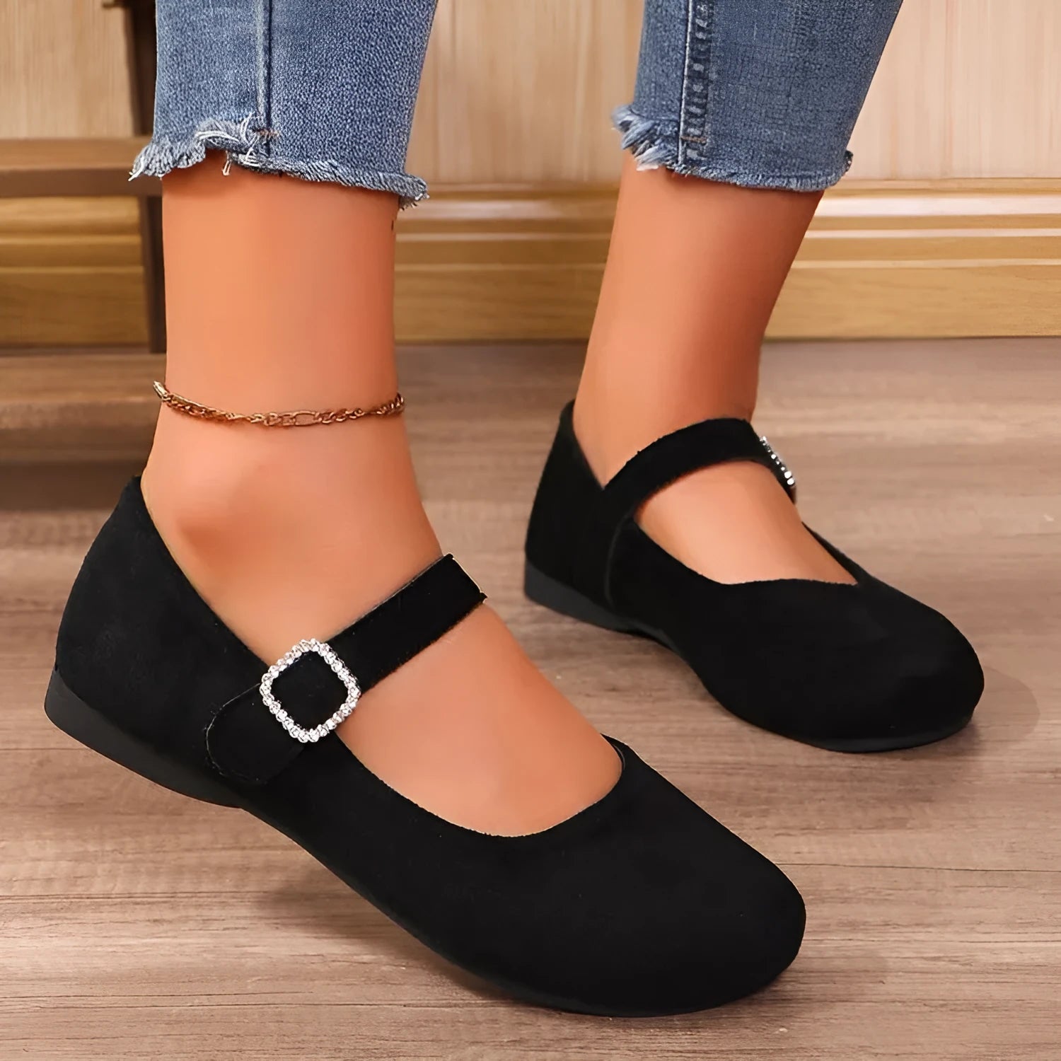Black canvas fisherman shoes with flat rubber soles shown in adult sizes