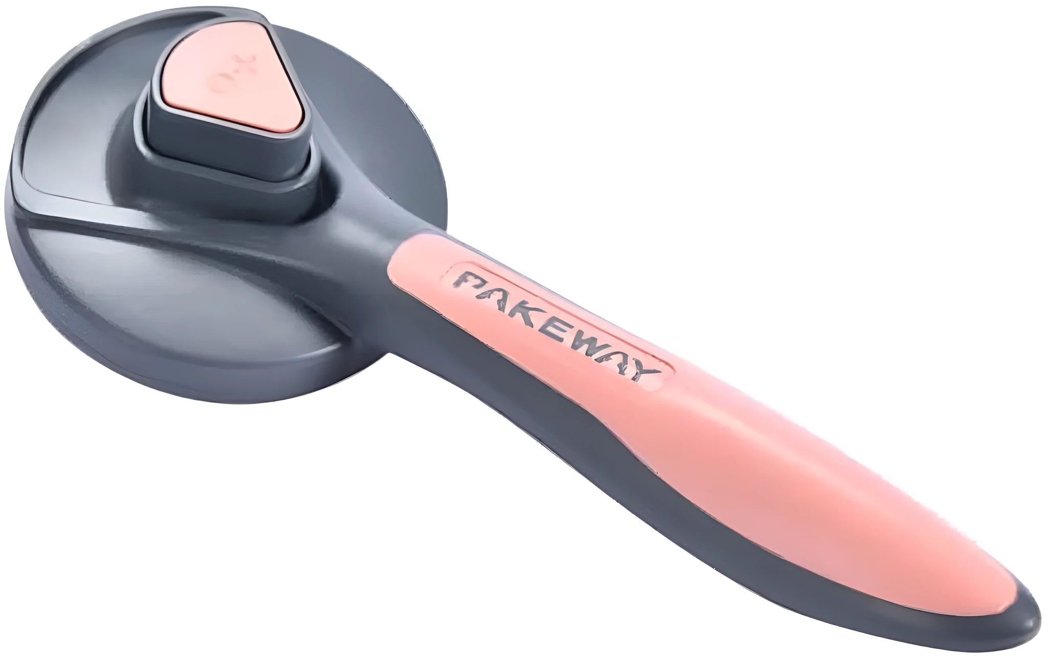 Grey self-cleaning slicker brush for pets with a comfort-grip handle and one-touch cleaning button.