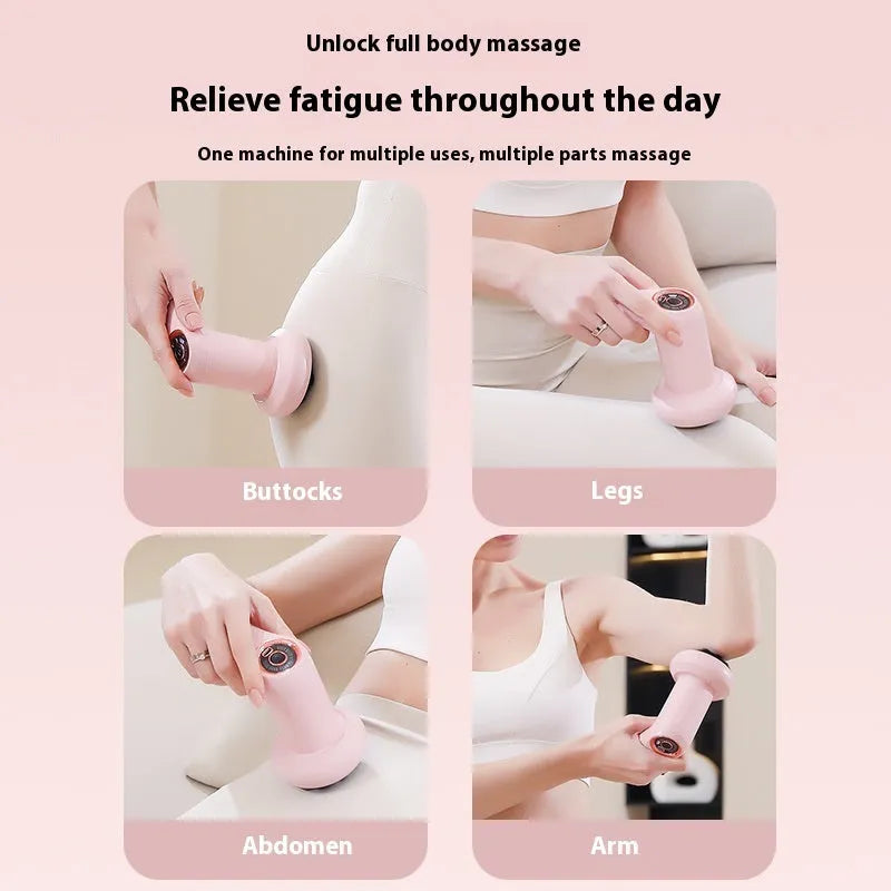 USB electric massager for cervical spine waist back leg therapy in pink white black colours