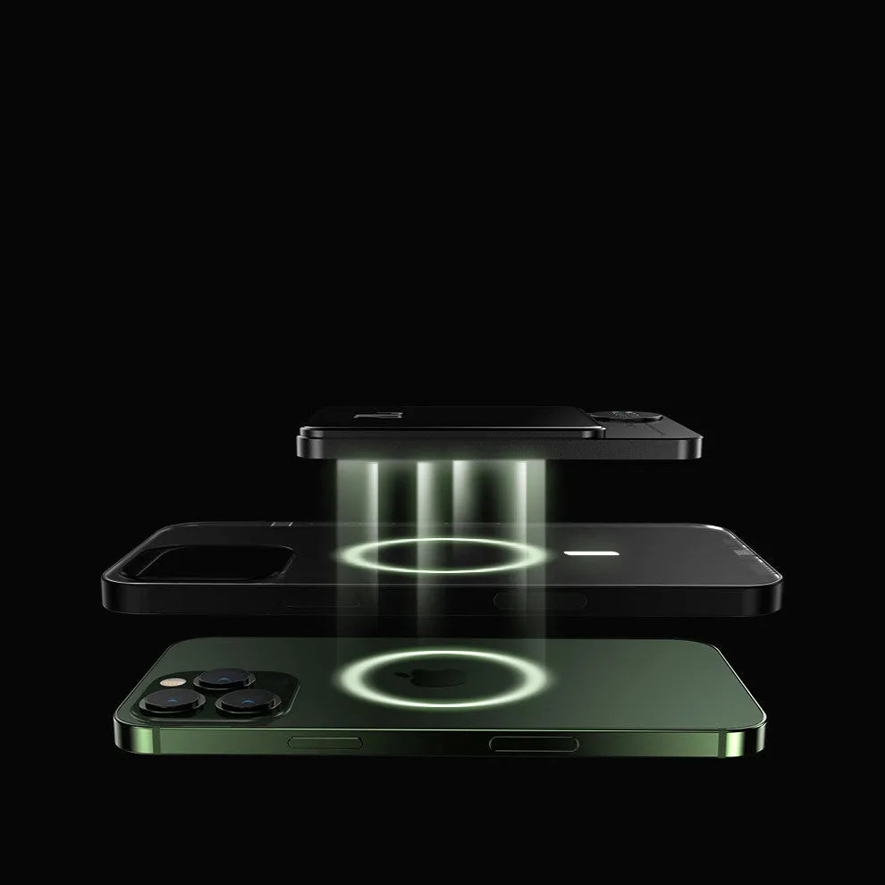 Magsafe magnetic wireless power bank for iPhone 14 in aluminium housing with capacity options