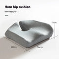 Memory foam office chair cushion measuring 36x40x11cm in solid grey colour for waist support