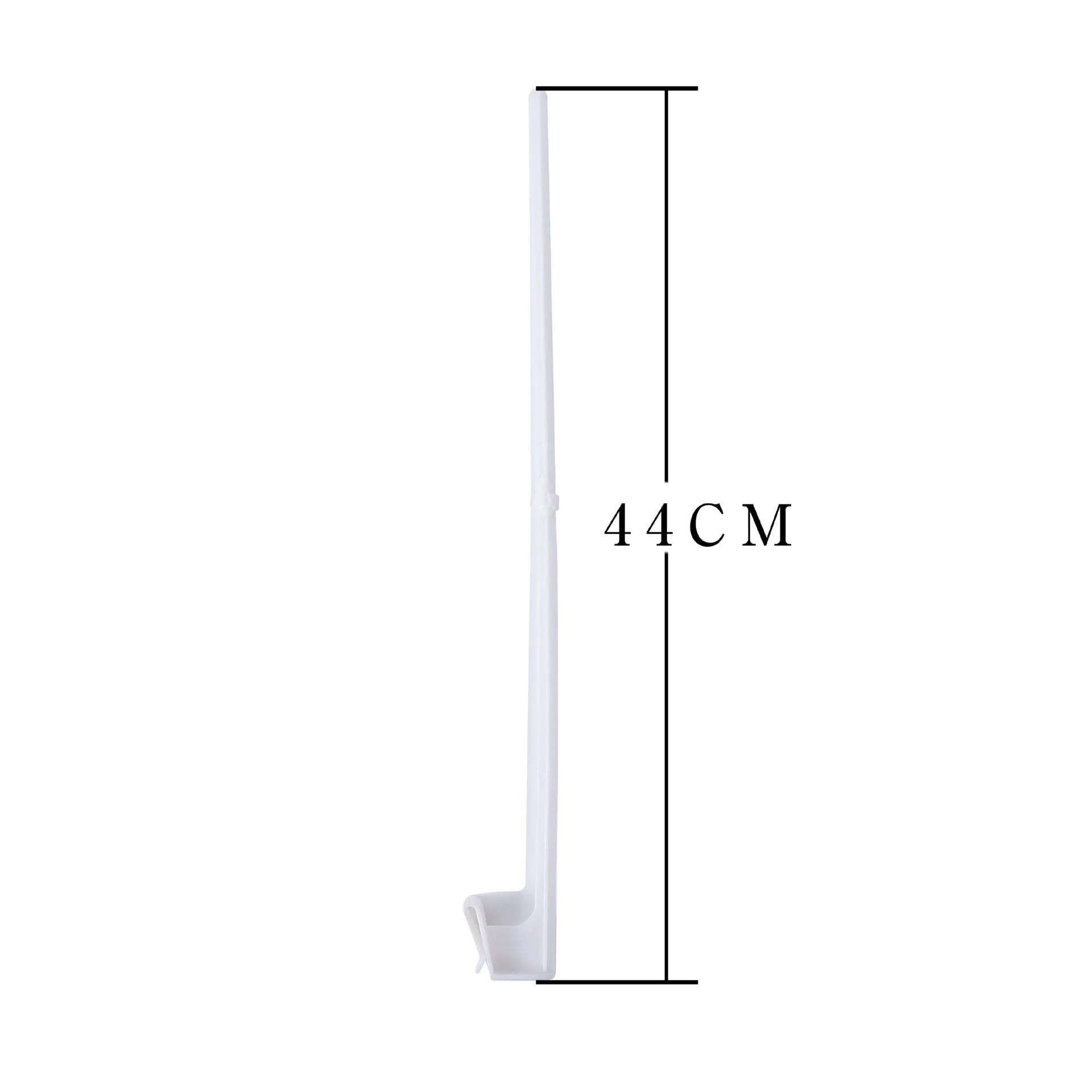 White PP plastic car window flag bracket and pole set, 10 pieces shown.