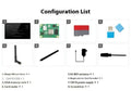 13.3-inch smart mirror touch display with integrated CM4 board for voice assistant projects.