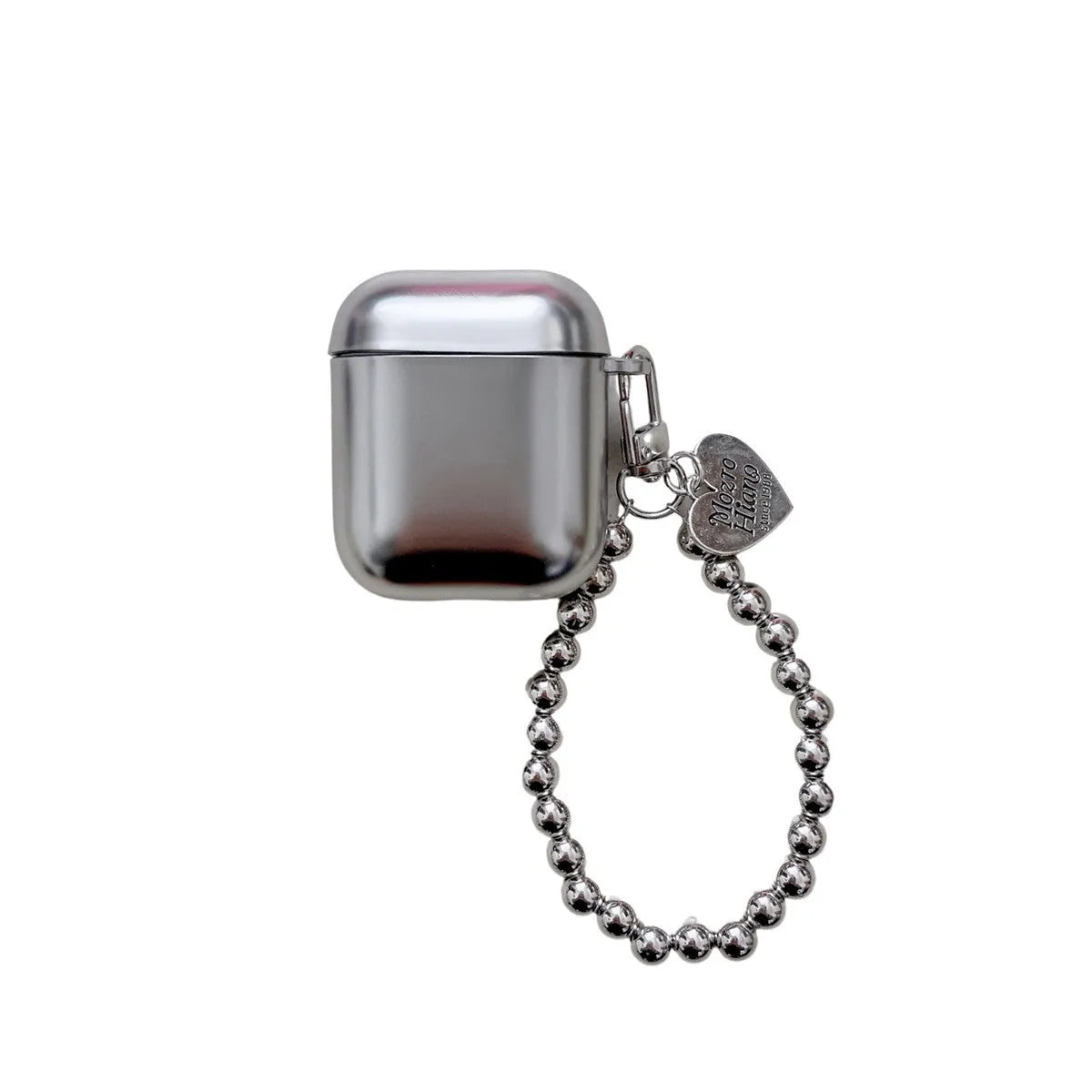 Matte electroplated TPU protective case for AirPods with attached bracelet loop
