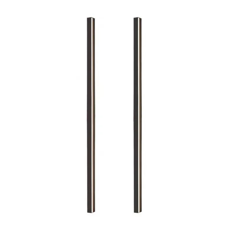 80cm long black aluminium LED wall lamp with a linear strip design and touch colour control.