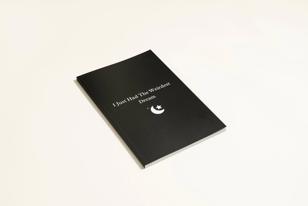 Black cover dream journal notebook with business simplicity style.