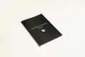 Black cover dream journal notebook with business simplicity style.