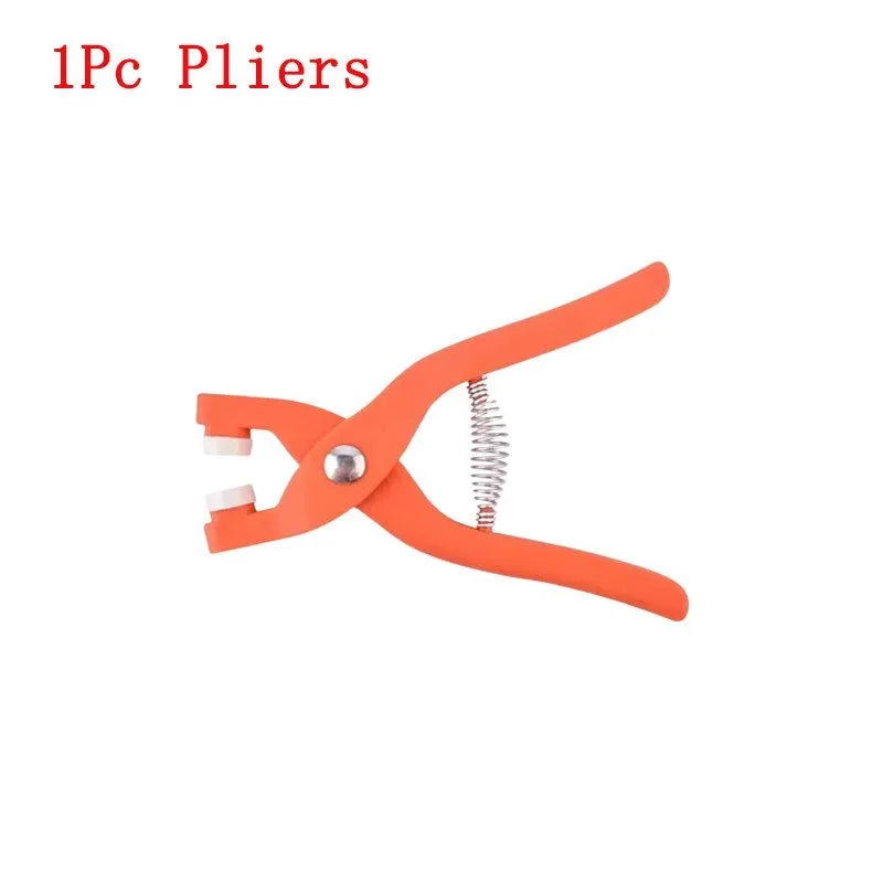 Stainless steel five claw suit buttons and button fixing pliers for no-sew clothing repair
