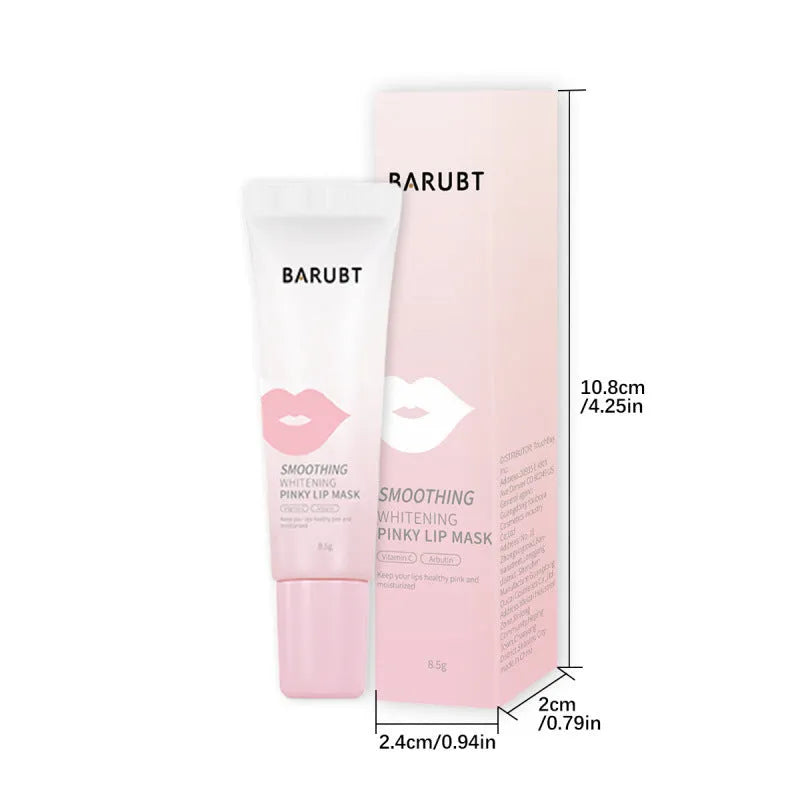 8.5g tube of moisturising lip balm with brightening and anti-chapping properties