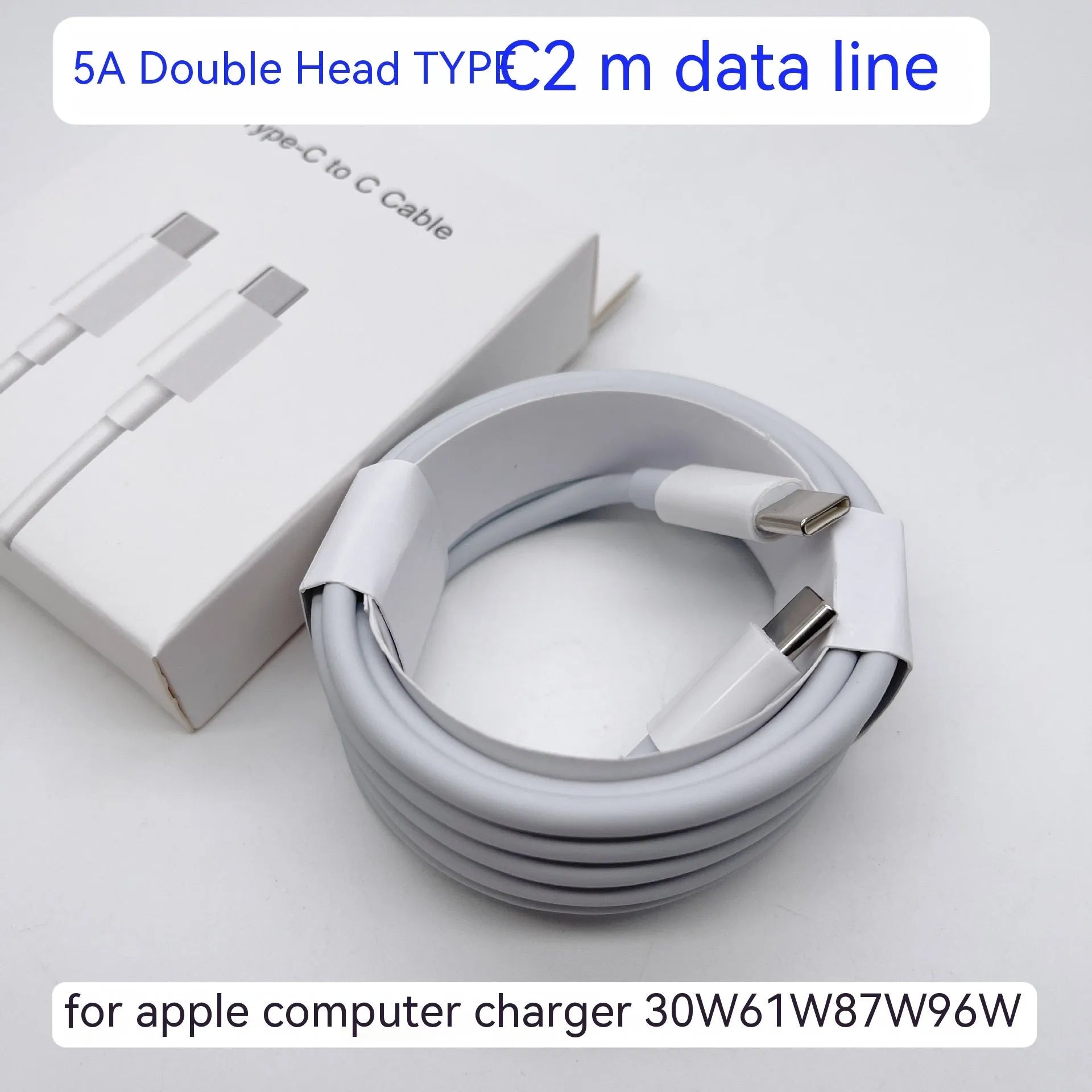 Laptop power adapter with choice of international plugs and a USB-C to USB-C cable.