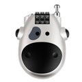 Retractable wire rope helmet lock with 1 metre chain in black cow design