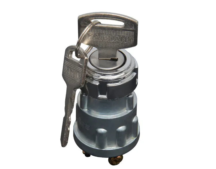 Copper vehicle ignition switch with key for trucks and forklifts