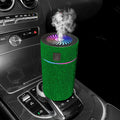 Car humidifier with diamond design in multiple colour options, USB powered