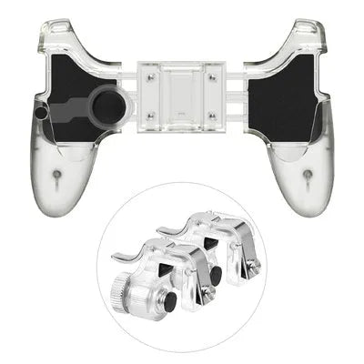 Black wired mobile phone gamepad with plug-in suit handle