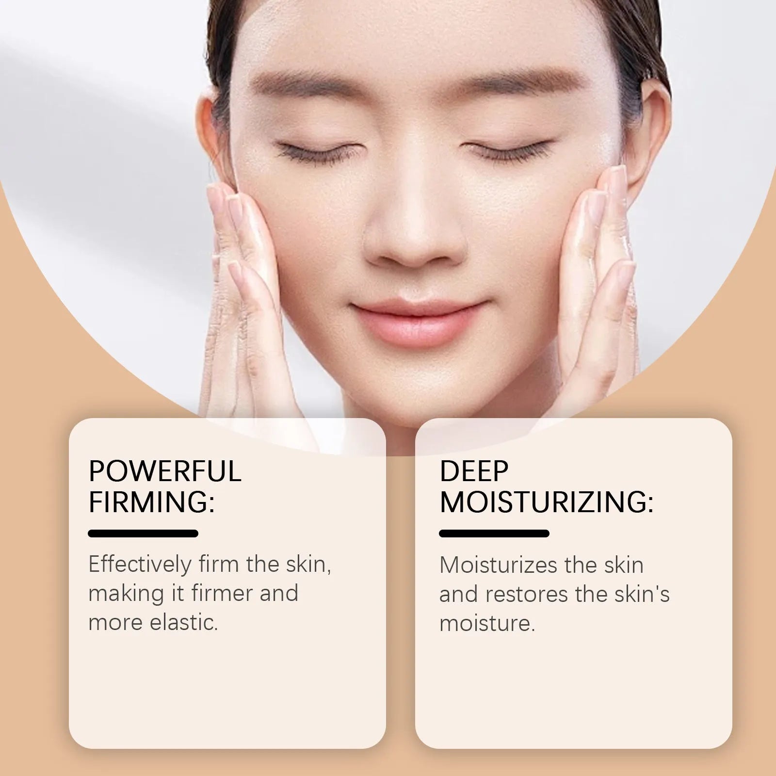 30ml anti-aging essence bottle with dropper containing hyaluronic acid and bee venom