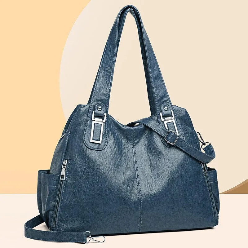 Soft PU square vertical tote bag for women in multiple colours with a single shoulder strap.