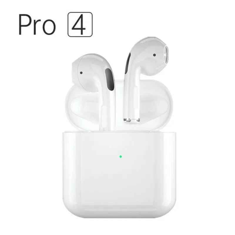 Sports Pro4 Wireless Bluetooth in-ear headset in black or white colour.