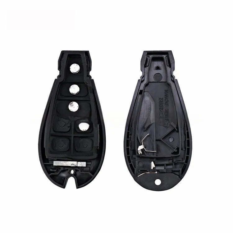 Dodge Chrysler plastic replacement key shell case with dimensions 85mm by 42mm.