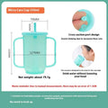 Adult choke-proof drinking cup with handle and lid in PP material for elderly and pregnancy care