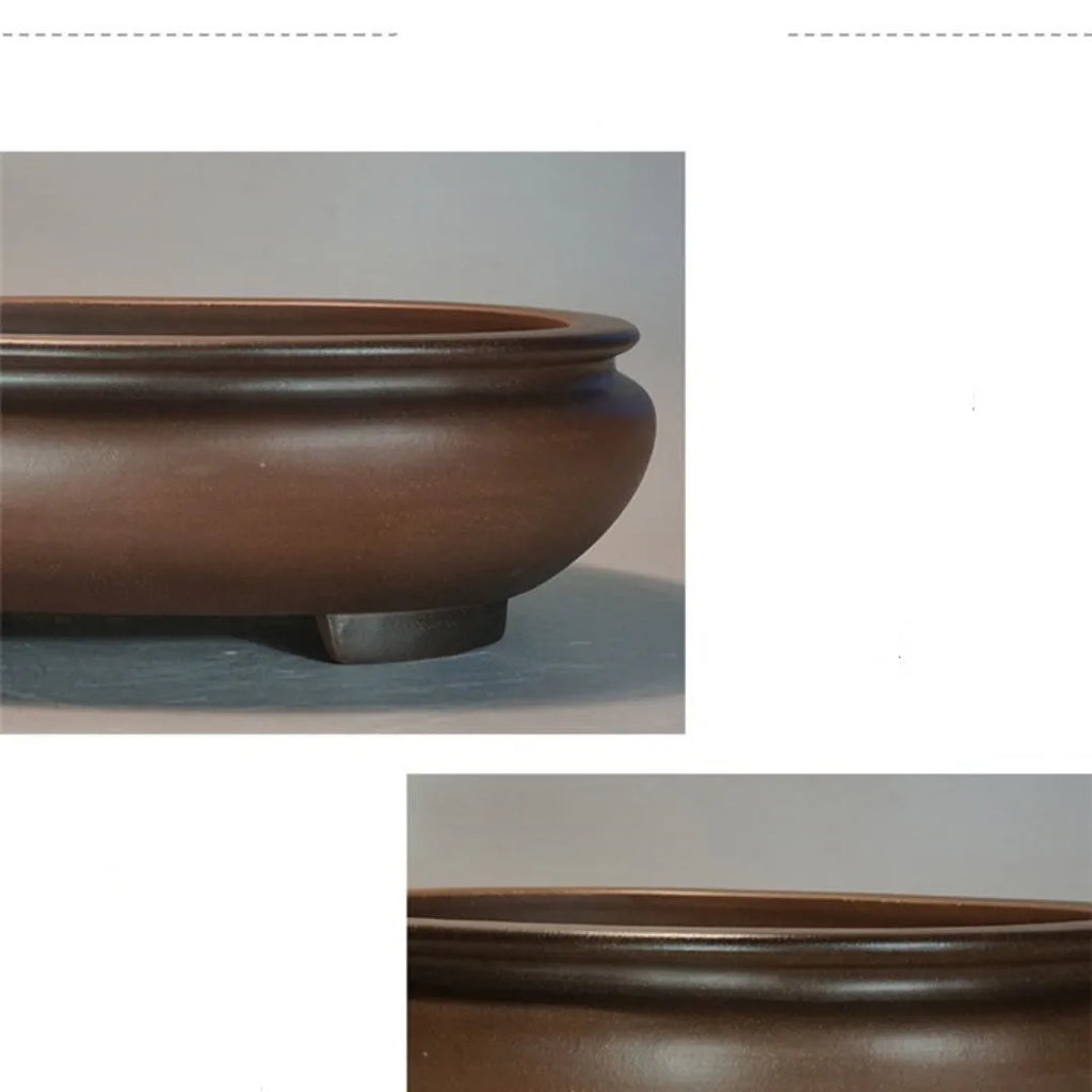 Purple sand handmade desktop flowerpot measuring 58cm by 47cm by 18cm