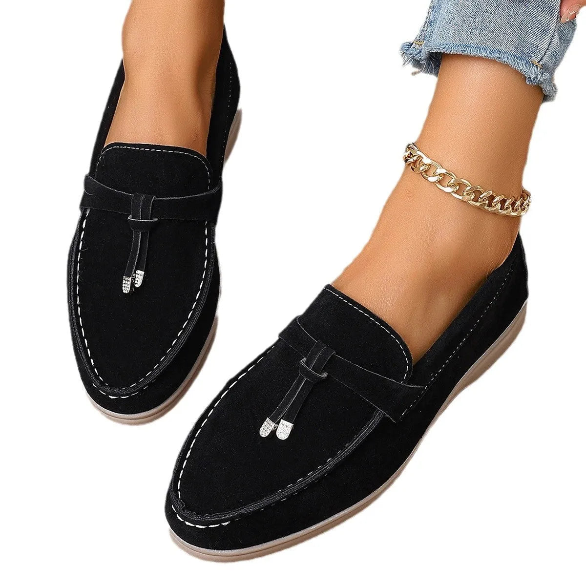 Men's apricot coloured canvas slip-on loafers with a platform rubber sole on a white background.