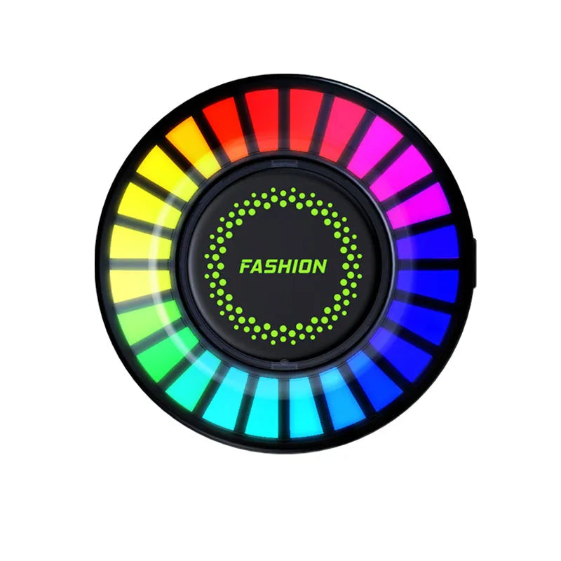 RGB voice-controlled car air vent aromatherapy light with odour removal function.