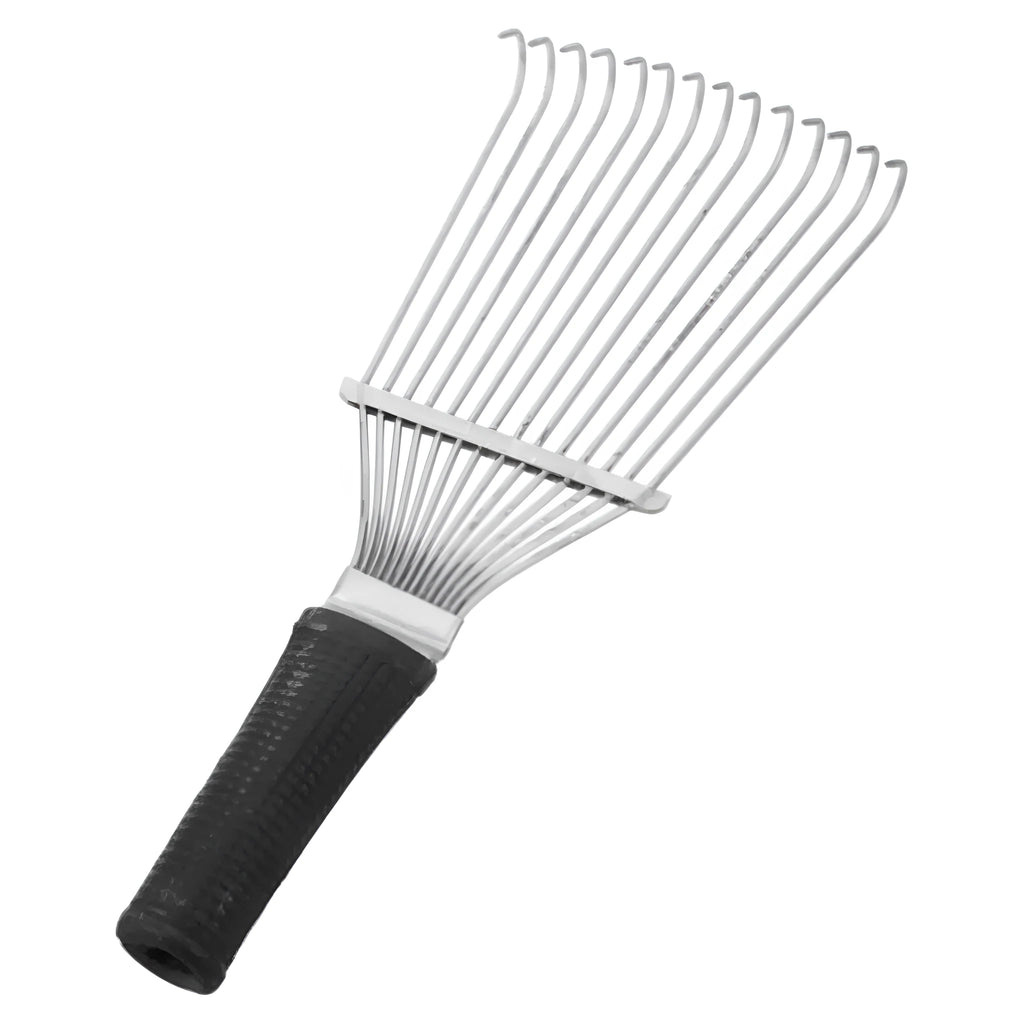 Stainless steel pet grooming rake comb 33cm long for horse dog cattle undercoat removal