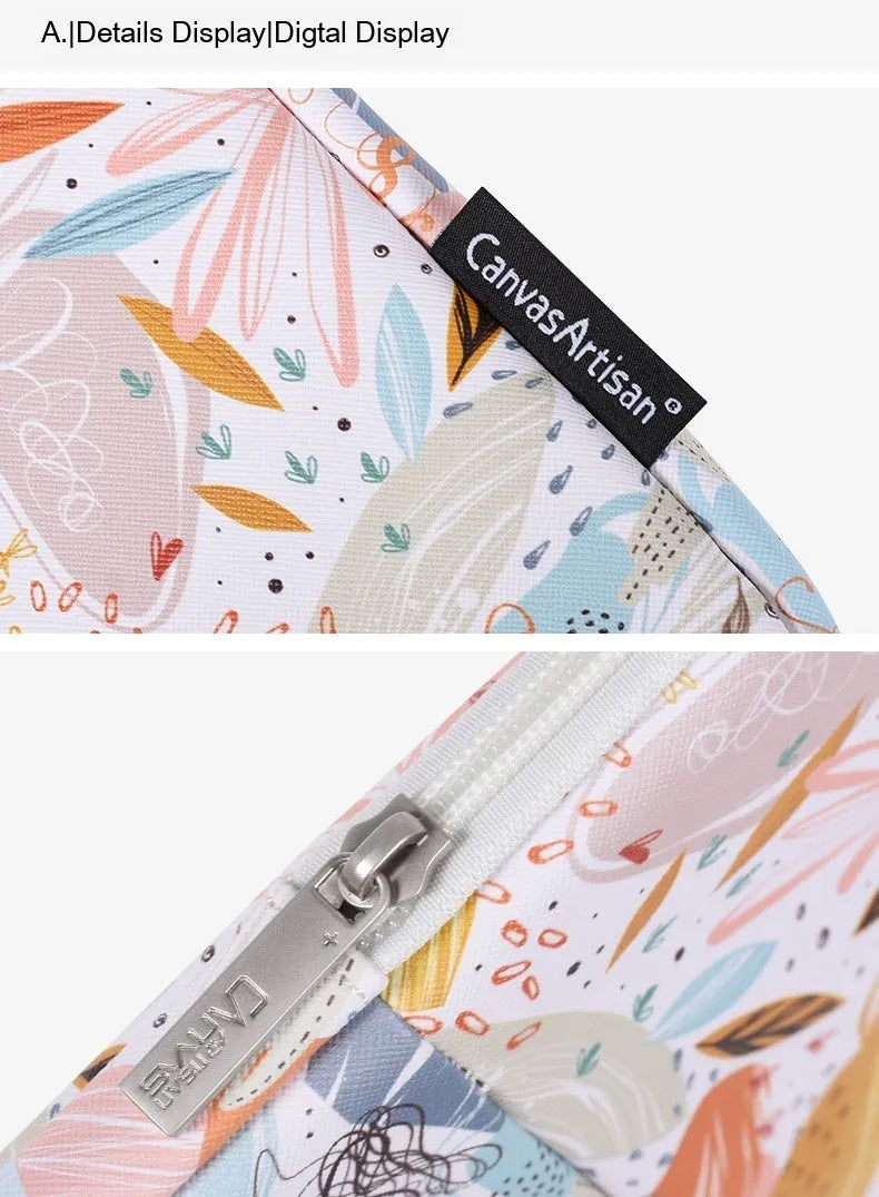 White 14 inch waterproof laptop inner sleeve made from PU leather