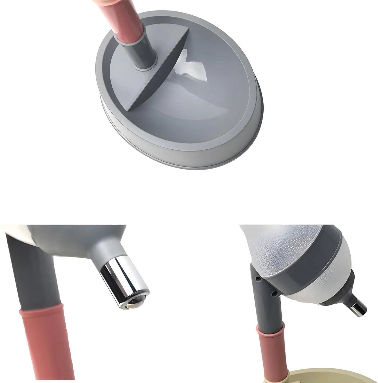 Green adjustable standing water dispenser for pets with detachable pole and ball-tip nozzle.