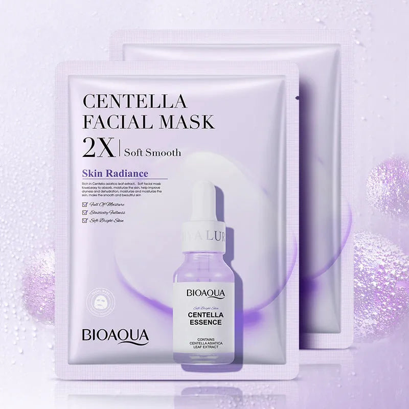 Collagen and hyaluronic acid facial sheet mask in 30g gel pack for skincare treatment