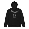 Fleece-lined hooded pullover sweater for teenage team uniforms in neutral colours